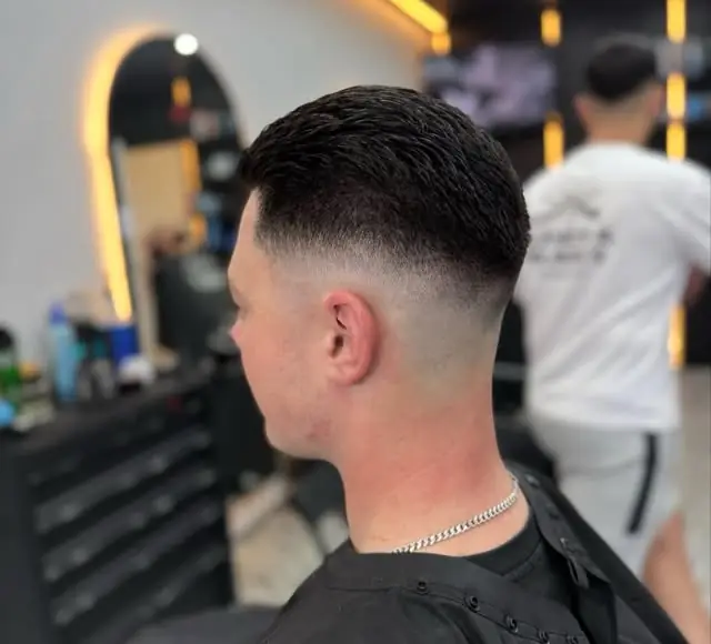 Curly top with a skin fade